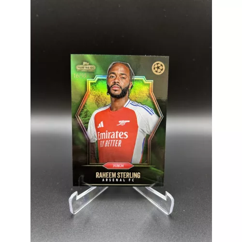 Raheem Sterling /99 - 2024 Topps Here We Go - Arsenal focis kártya
