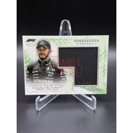   Lewis Hamilton Eccellenza Reliquia Race Worn Relic 43/99 – 2024 Topps F1 – Mercedes-AMG Petronas