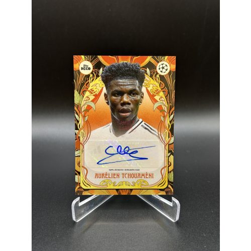 Aurelien Tchouameni /5 aláírt foci kártya - 24-25 Topps Deco  - Real Madrid