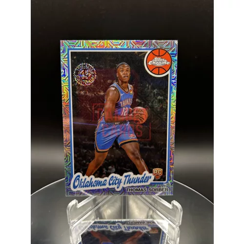 RC Thomas Sorber NBA kosaras kártya – 2025-26 Topps Chrome Basketball – Oklahoma City Thunder