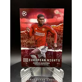    Marcus Rashford /5 European Night focis kártya - 2023-24 Topps UCC - Manchester United