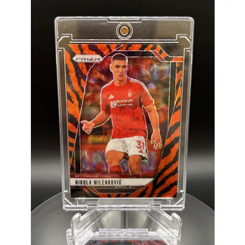 Nikola Milenkovic Tiger SSP focis kártya - Panini Prizm - Nottingham Forest