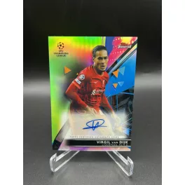   Virgil van Dijk /99 aláírt focis kártya - 2021/22 Topps Finest UCL - Liverpool FC