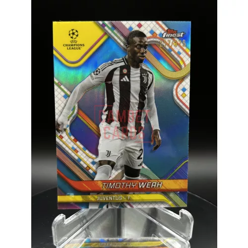 Timothy Weah /275 számozott focis kártya - Topps Finest - Juventus