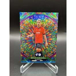   Bryan Zaragoza Stained Glass SP focis kártya - 2024-25 Panini Select La Liga - Osasuna