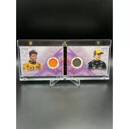   Lando Norris / Oscar Piastri /50 dual versenyen viselt overáldarabos F1 kártya – 2025 Topps F1 Eccellenza – McLaren