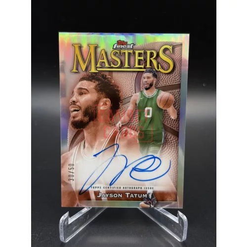 Jayson Tatum MA-JT Finest Masters Autograph Kártya 30/50 – 2023/24 Topps Finest Refractor – Boston Celtics
