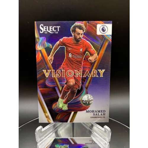 Mohamed Salah Visionary Case Hit focis kártya - 2022-23 Panini Select - Liverpool