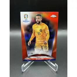   Memphis Depay /99 focis kártya - 2024 Topps Chrome Euro 2024 - Hollandia 