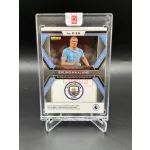 Erling Haaland Penmanship aláírt focis kártya – 2023-24 Panini Prizm – Manchester City