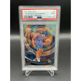   Shai Gilgeous-Alexander #60 /49 PSA 9 NBA kosaras kártya – 2022-23 Panini Spectra Asia Basketball – Oklahoma City Thunder