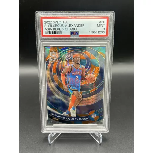 Shai Gilgeous-Alexander #60 /49 PSA 9 NBA kosaras kártya – 2022-23 Panini Spectra Asia Basketball – Oklahoma City Thunder