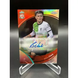   Bobby Clark aláírt focis kártya – 2023-24 Topps Chrome Liverpool – Liverpool
