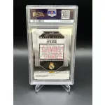 Zinedine Zidane White Night SSP PSA 9 focis kártya – 2023-24 Panini Obsidian Soccer – Real Madrid