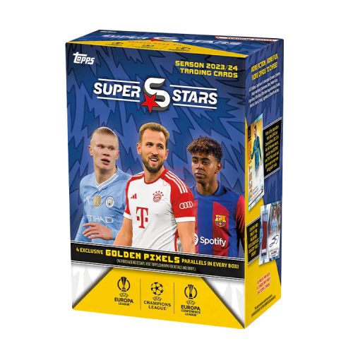 2023-24 TOPPS UEFA SUPERSTARS SOCCER BLASTER BOX