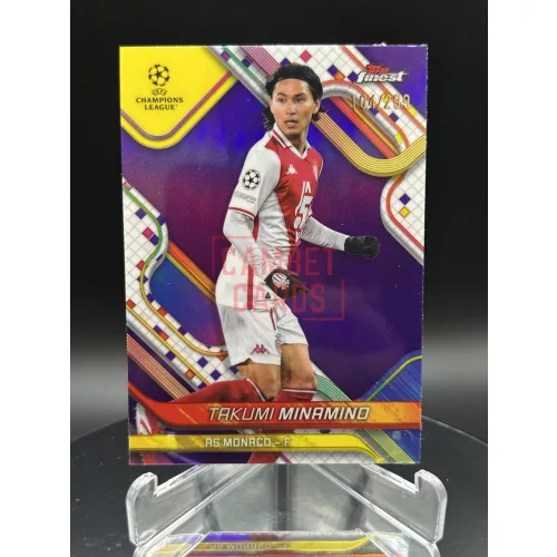 Takumi Minamino /299 számozott focis kártya - Topps Finest - Monaco