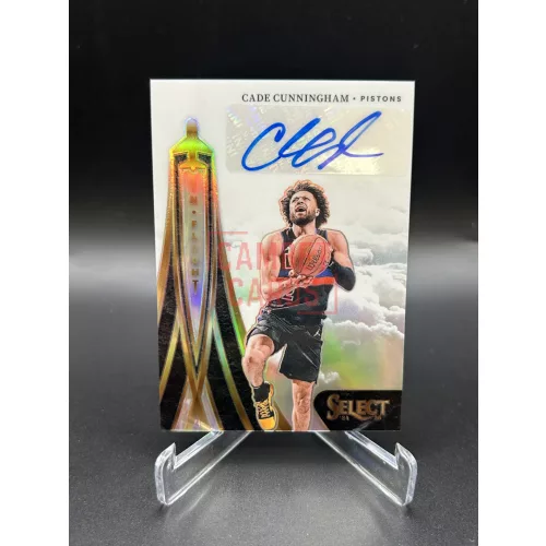 Cade Cunningham /249 In Flight Signatures aláírt NBA kosaras kártya – 2024-25 Panini Select Basketball – Detroit Pistons