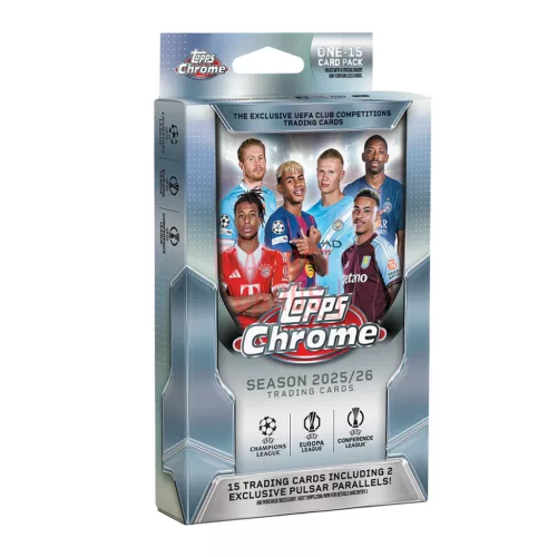 2025-26 Topps Chrome UEFA Club Competitions Hanger Box