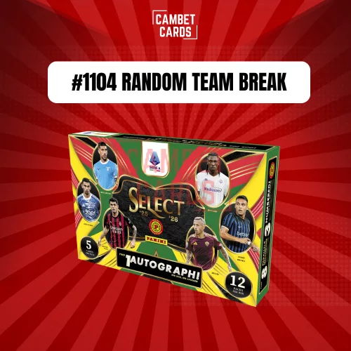 #1104 – 1x 2025-26 Panini Select Serie A Hobby International Box - Random Team Break