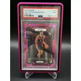   Victor Wembanyama #136 Rookie Card Pink Ice – 2023-24 Panini Prizm – San Antonio Spurs (PSA 9 MINT)