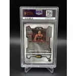 Victor Wembanyama 2023-24 Panini Prizm kártya hátlapja karrier statisztikákkal és PSA tanúsítvánnyal