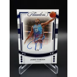   James Harden DGS-JHD Draft Gem Signatures Aláírt Kártya 5/8 – 2022-23 Panini Flawless – Oklahoma City Thunder