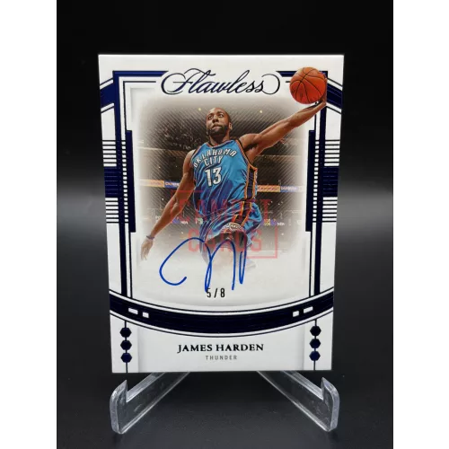 James Harden DGS-JHD Draft Gem Signatures Aláírt Kártya 5/8 – 2022-23 Panini Flawless – Oklahoma City Thunder