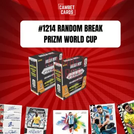   #1214- 2x Panini Prizm World Cup Mega Box 25/26 - Random Break
