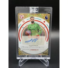   Giorgi Mamardashvili Pristine Autograph Kártya 09/50 – Topps Pristine Premier League 2026 – Liverpool FC