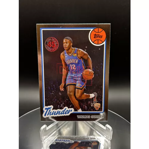 RC Thomas Sorber 45th Anniversary NBA kosaras kártya – 2025-26 Topps Flagship Basketball – Oklahoma City Thunder