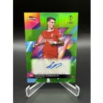 Szoboszlai Dominik /99 Green aláírt focis kártya – 2023-24 Topps Finest – Liverpool