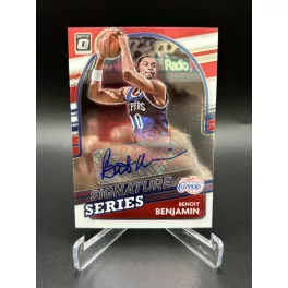   Benoit Benjamin Signature Series aláírt NBA kosaras kártya - 2021-22 Panini Donruss Optic Basketball - Los Angeles Clippers
