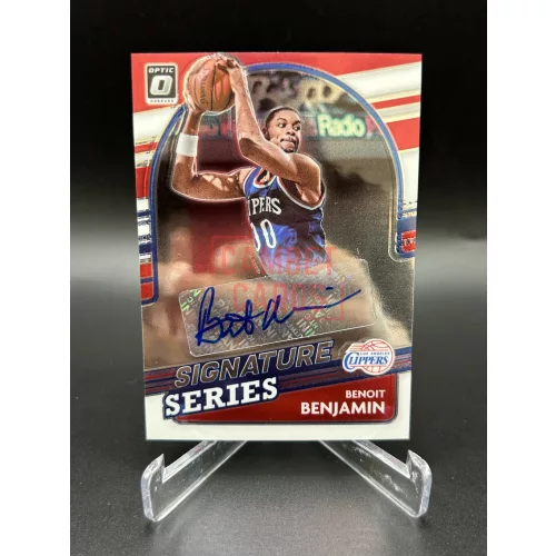 Benoit Benjamin Signature Series aláírt NBA kosaras kártya - 2021-22 Panini Donruss Optic Basketball - Los Angeles Clippers