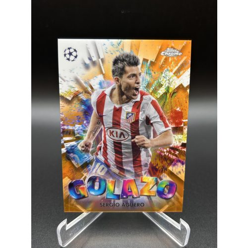 Sergio Aguero Golazo /25 - 2024/25 Topps Chrome UEFA - Atletico Madrid focis kártya