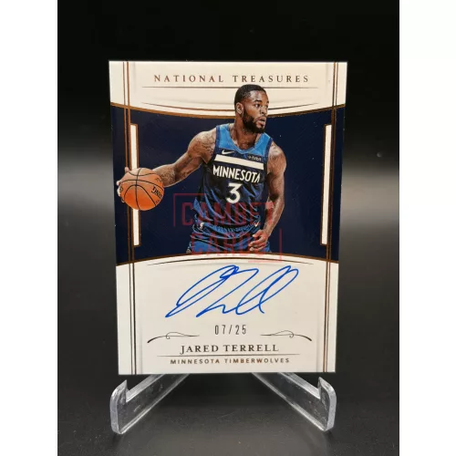 Jared Terrell Autograph Kártya 07/25 – 2018-19 Panini National Treasures – Minnesota Timberwolves