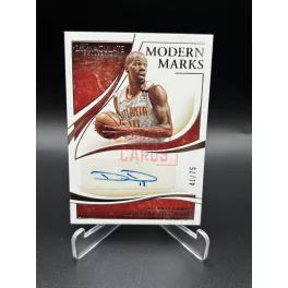   Dewayne Dedmon /75 aláírt NBA kosaras kártyát – 2019-20 Panini Immaculate – Atlanta Hawks