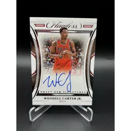   Wendell Carter Jr /25 on card aláírt NBA kosaras kártya – 2021-22 Panini Flawless Basketball – Chicago Bulls