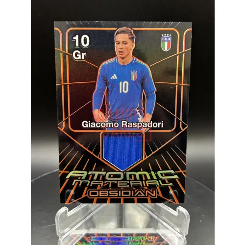 Giacomo Raspadori 86/99 mezdarabos focis kártya - 2024-25 Panini Obsidian - Olaszország