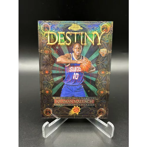 RC Khaman Maluach /199 Destiny NBA kosaras kártya – 2025–26 Topps Chrome Basketball – Phoenix Suns