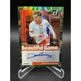   Nicola Zalewski #BG-NZ /99 aláírt focis kártya – 2025-26 Donruss The Beautiful Game Road to World Cup 26 – Lengyelország