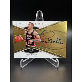   Chris Mullin #GMA-CM /79 on card aláírt NBA kosaras kártya – 2019-20 Panini Opulence Gold Medal – USA Válogatott
