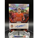 Harvey Elliott Penmanship /99 aláírt focis kártya – 2023-24 Panini Prizm – Liverpool