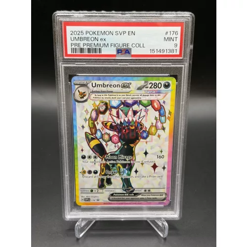 Umbreon ex Special Art Kártya PSA MINT 9 – #176 – 2025 Pokémon SVP EN Premium Figure Collection