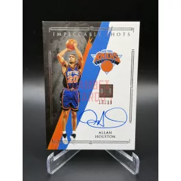   Allan Houston IS-ALH Impeccable Shots Aláírt Kártya 18/99 – 2020-21 Panini Impeccable – New York Knicks