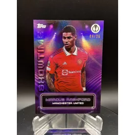    Marcus Rashford /25 számozott focis kártya - 2022-23 Topps Showtime - Manchester United