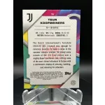 Teun Koopmeiners /275 számozott focis kártya - Topps Finest - Juventus
