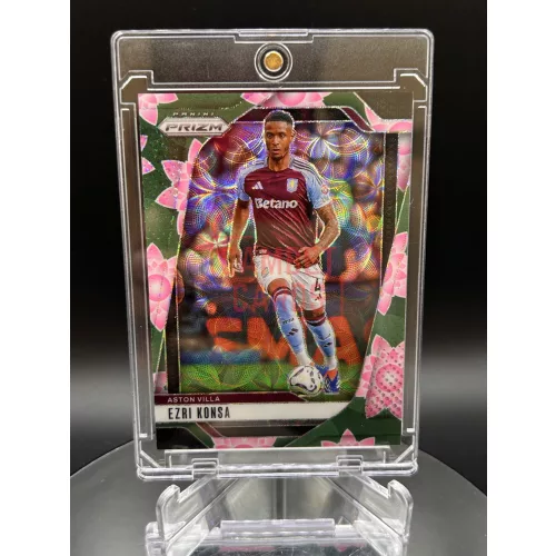 Ezri Konsa /18 Lotus Flower focis kártya - Panini Prizm - Aston Villa