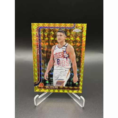 Grayson Allen /50 Gold Geometric NBA kosaras kártya – 2025-26 Topps Chrome Basketball – Phoenix Suns