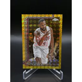   Evan Mobley #67 Gold Geometric Refractor 09/50 - 2025 Topps Chrome Basketball - Cleveland Cavaliers