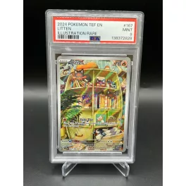   Litten 167/162 – 2024 Pokémon Temporal Forces Illustration Rare – PSA 9